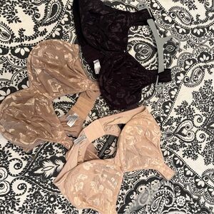 Wacoal set of 3 awareness underwire bras- 42D